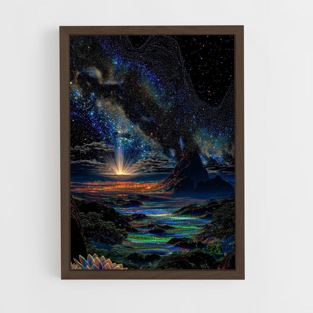 Poster Cosmic art envoûtant – affiche Art spatial (vue 5)